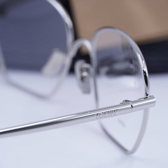 Loewe LW50073U 016 Geometric Eyeglasses 55mm – Silver - Picture 7 of 11